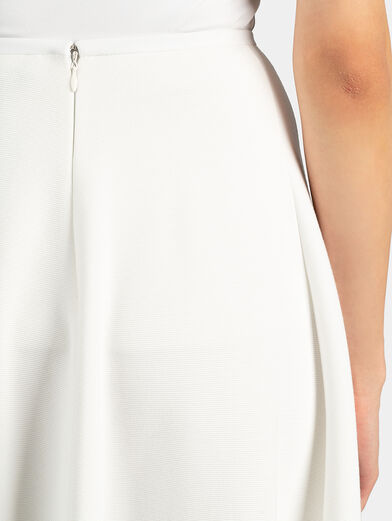 White flared skirt - 3