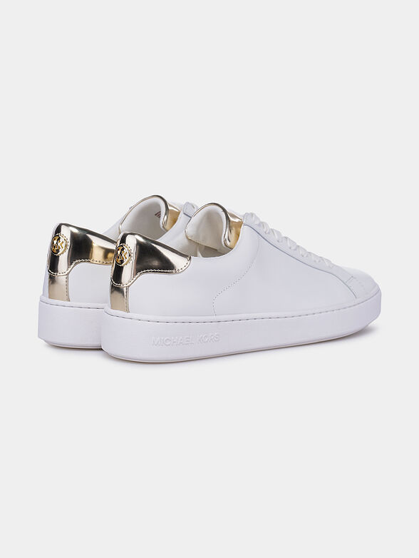 IRVING Leather sneakers with gold-tone details - 3