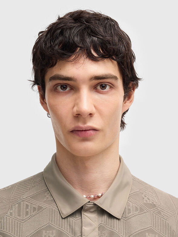 Textured jacquard polo shirt - 4