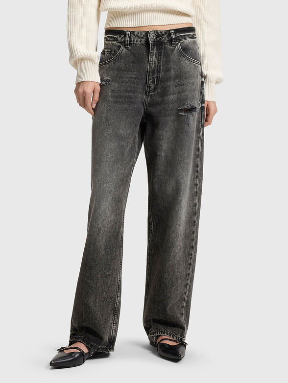 LENI jeans with logo - 1