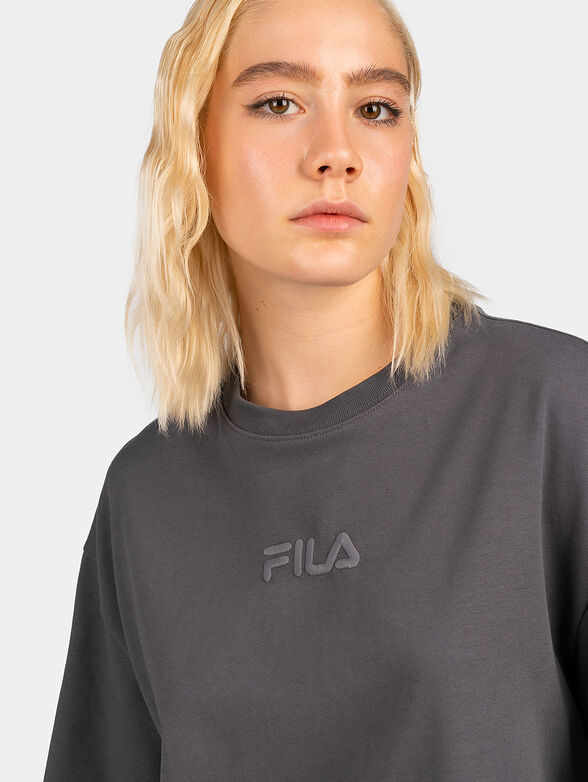 AMALIA  oversized T-shirt with logo  - 3