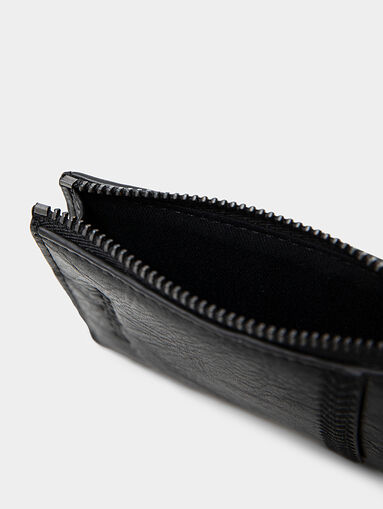 Black card holder made of eco leather - 5
