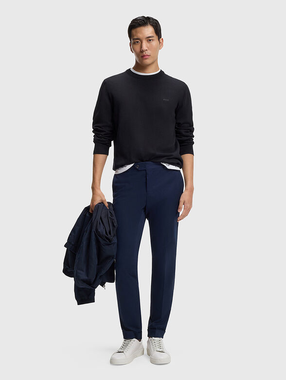 Cotton sweater with embroidered logo - 2