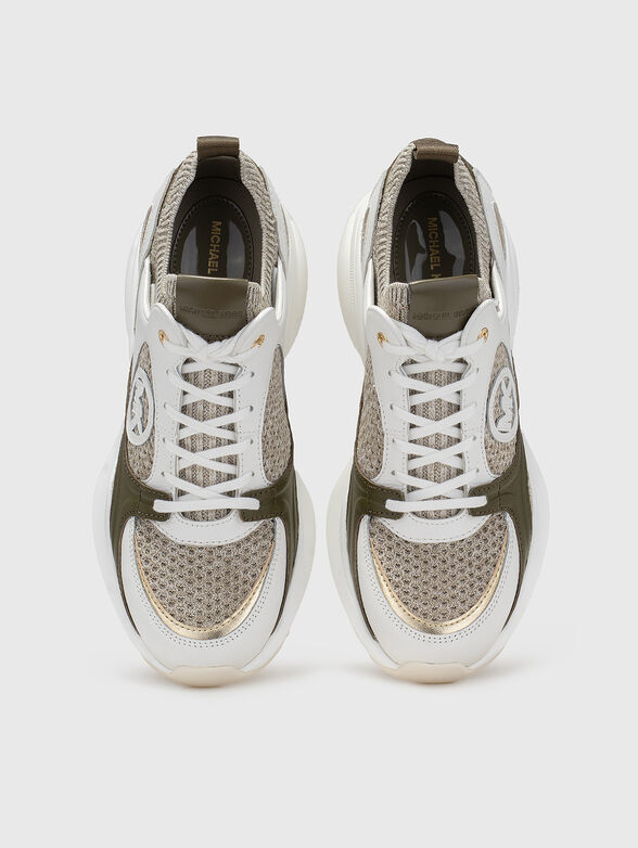 Sneakers with a contrasting logo - 6