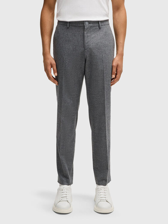 Wool blend trousers - 1