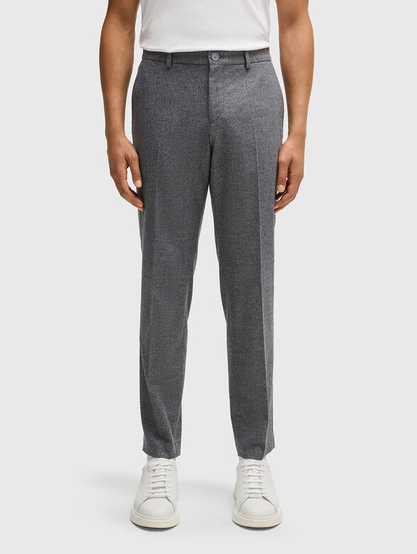 Wool blend trousers - 1