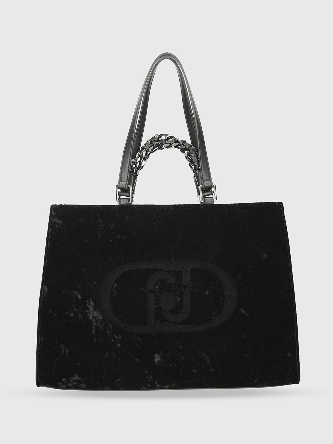 Large bag with velvet effect brand LIU JO Globalbrandsstore en