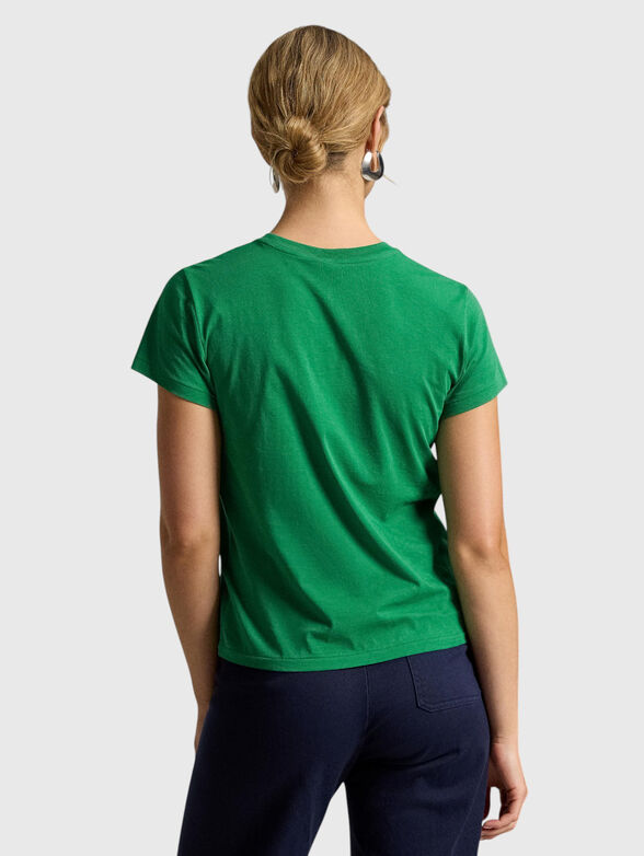 Cotton T-shirt with a round neckline - 3