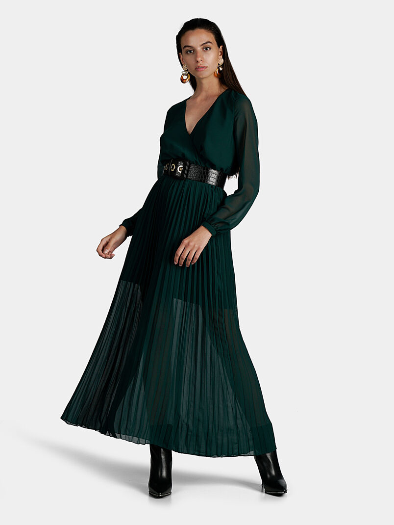 Black belt with snakeskin texture - 3