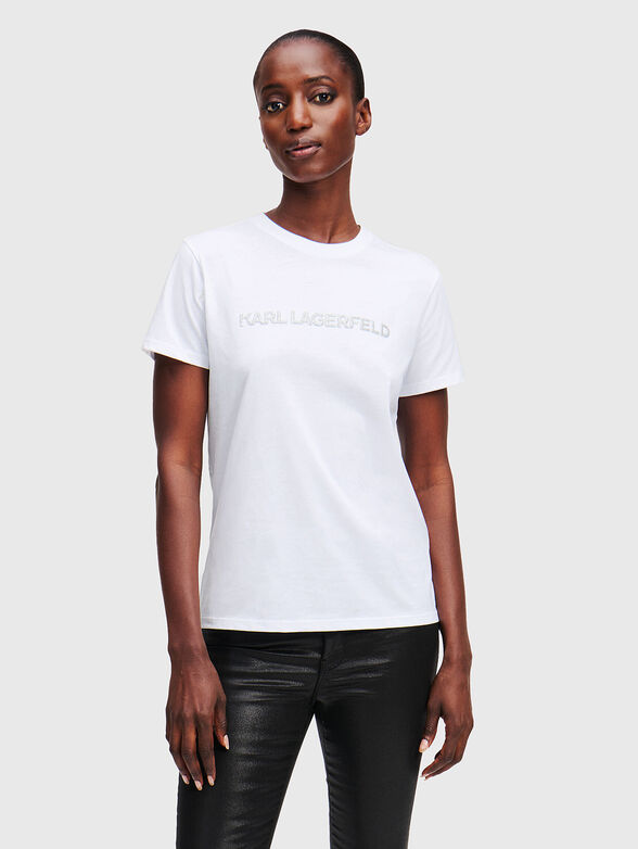 Cotton T-shirt with logo detail - 1