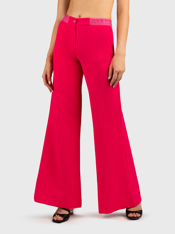 Trousers with logo accent on the waist  - 1
