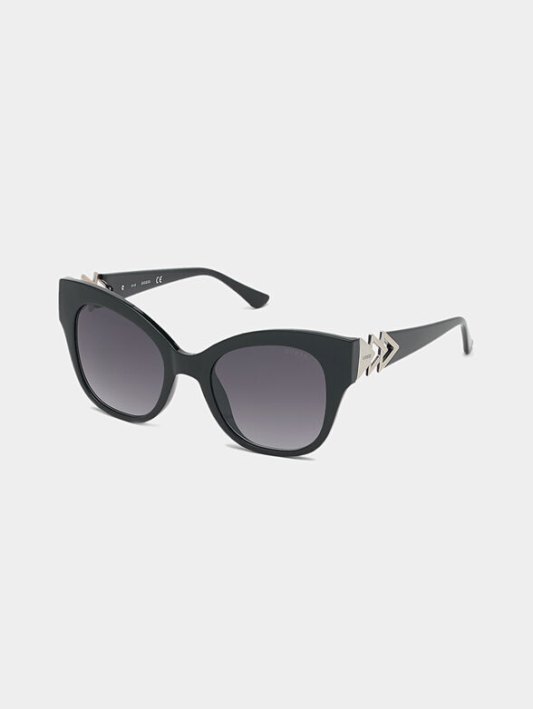Black sunglasses with triangle logo - 1