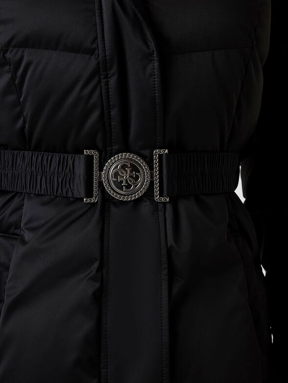 Real down puffer hooded jacket - 4