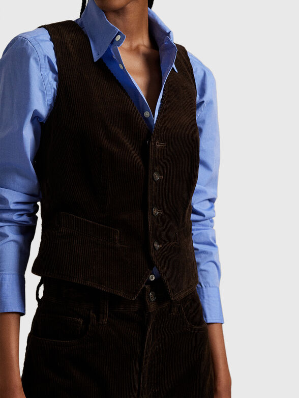 Corduroy waistcoat - 4
