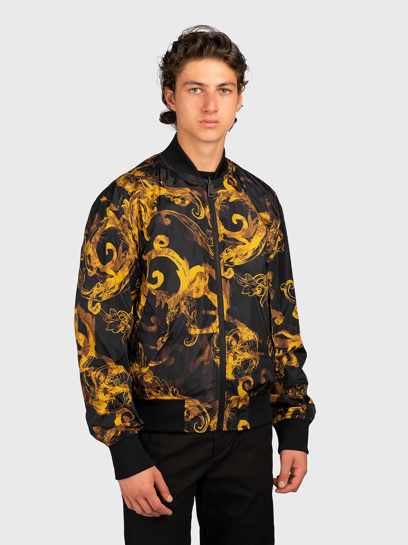 Double-faced bomber jacket brand VERSACE JEANS COUTURE