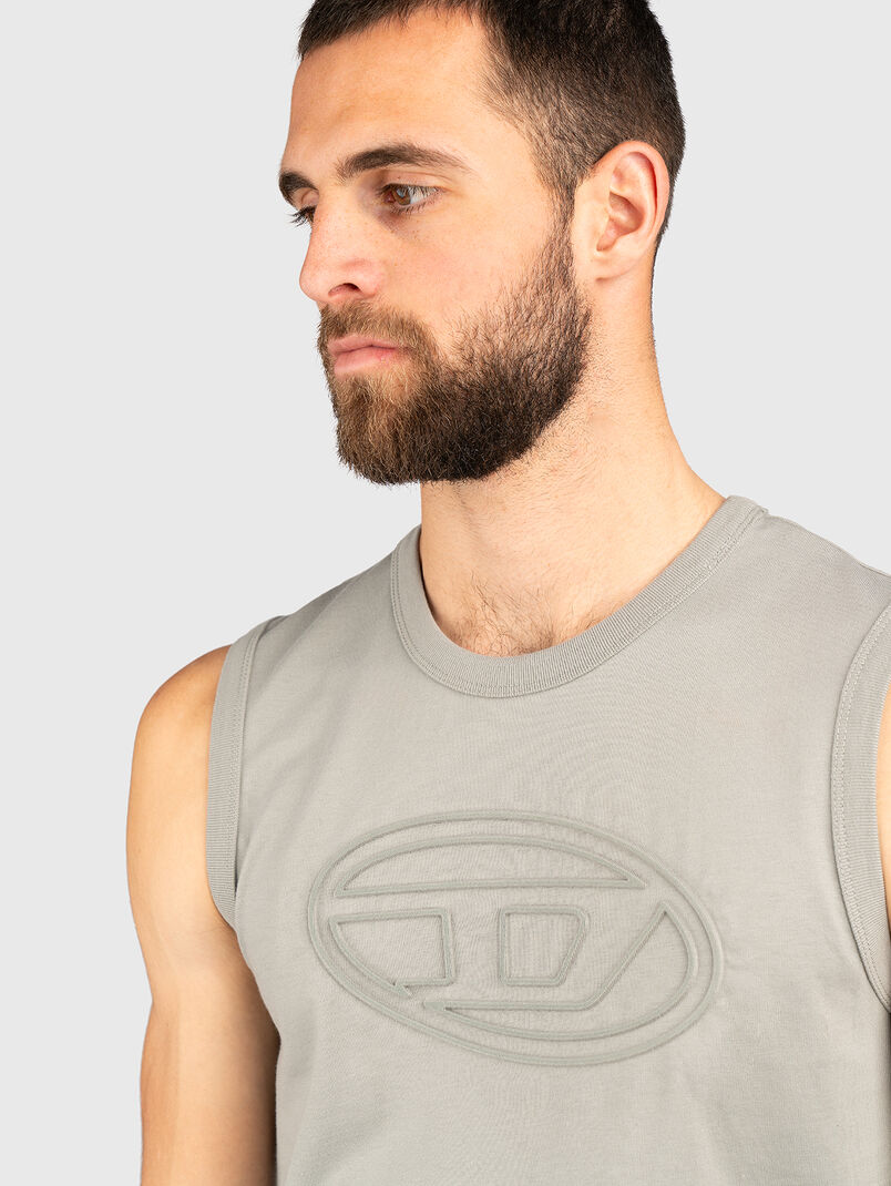 T-BISCO-BIGOVAL black top with logo detail - 3