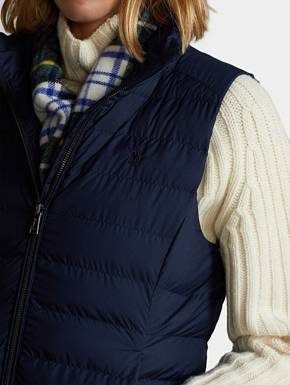 Padded vest in blue color - 3