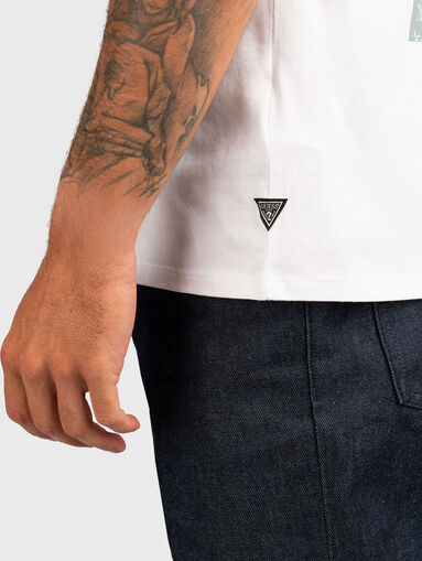 Cotton T-shirt with accent back - 4