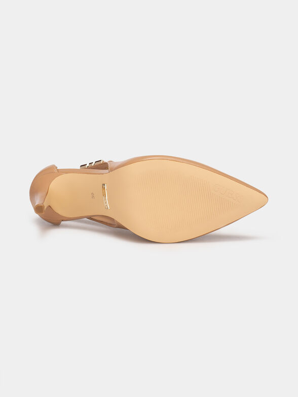 GABBI leather shoes with metal accent - 5