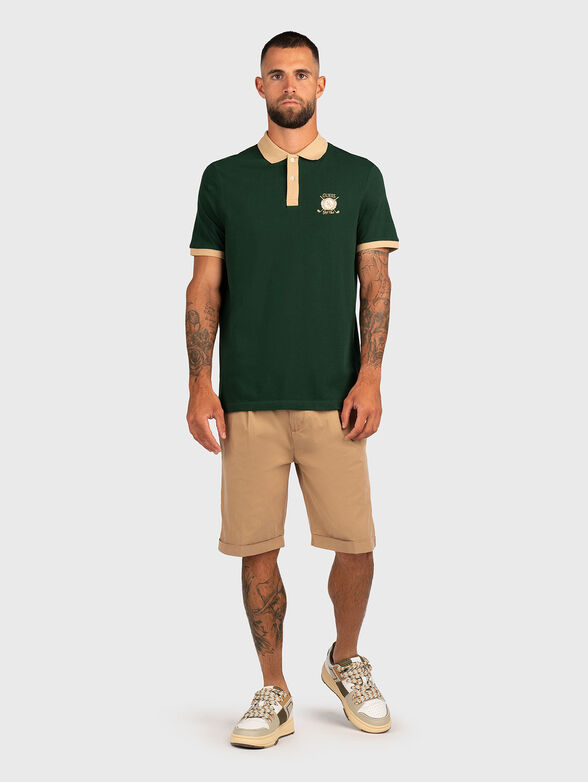 Polo shirt with accent collar - 2