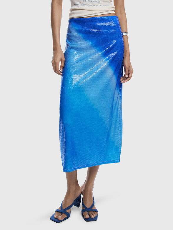 Midi skirt with sequins - 4