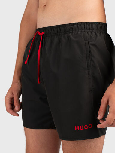 Beach shorts with accent logo - 4