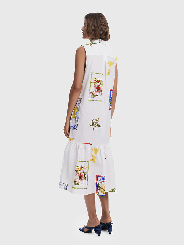 White dress with print - 1