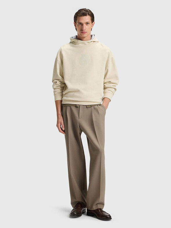 Cotton sweatshirt with hood - 2