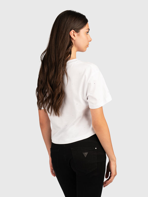 PRIMULA rhinestones T-shirt with oval neckline - 2