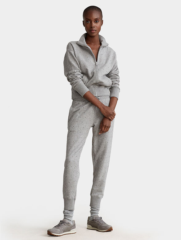 Sports pants with decorations - 2