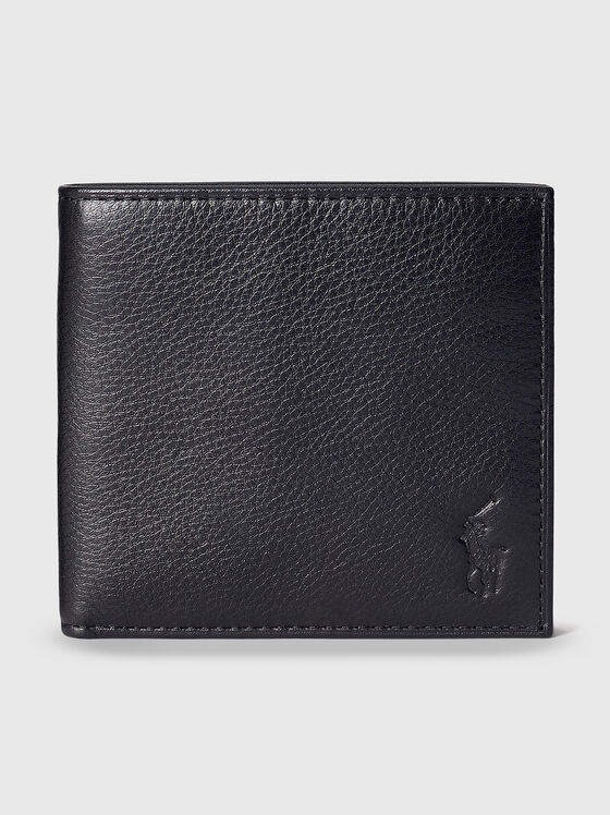 Leather wallet with logo  - 1