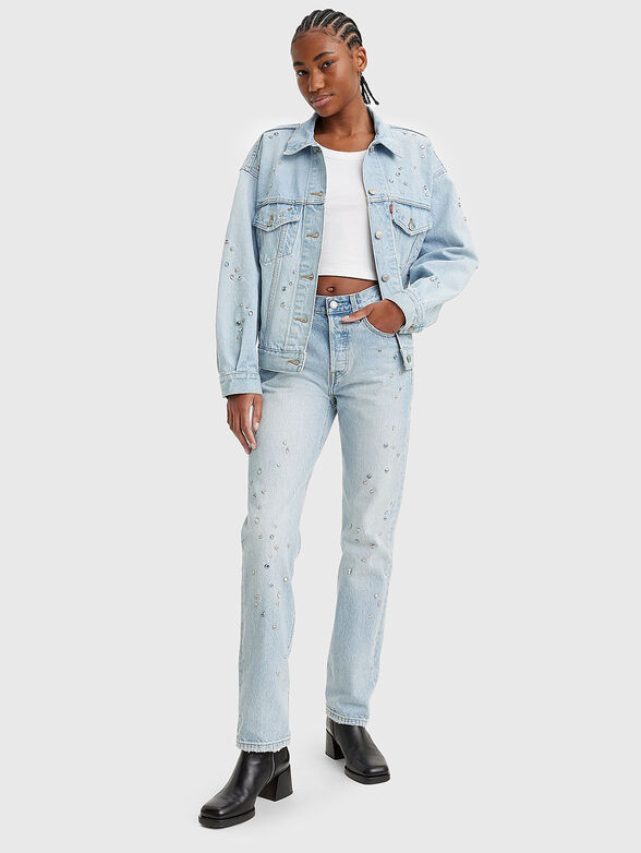 Crystal-embellished jeans 501® - 1