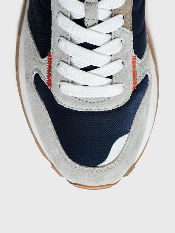 DELOS textile and suede sneakers - 6