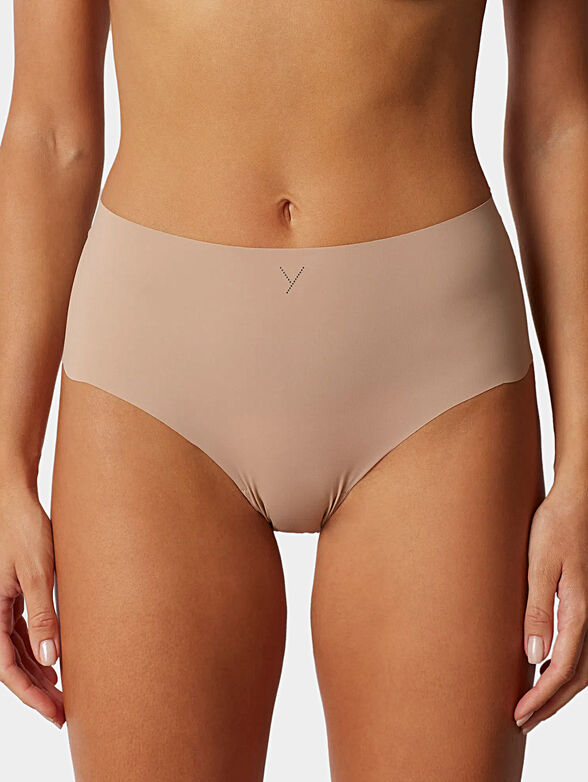 TAGLIO VIVO high-waisted beige briefs - 1