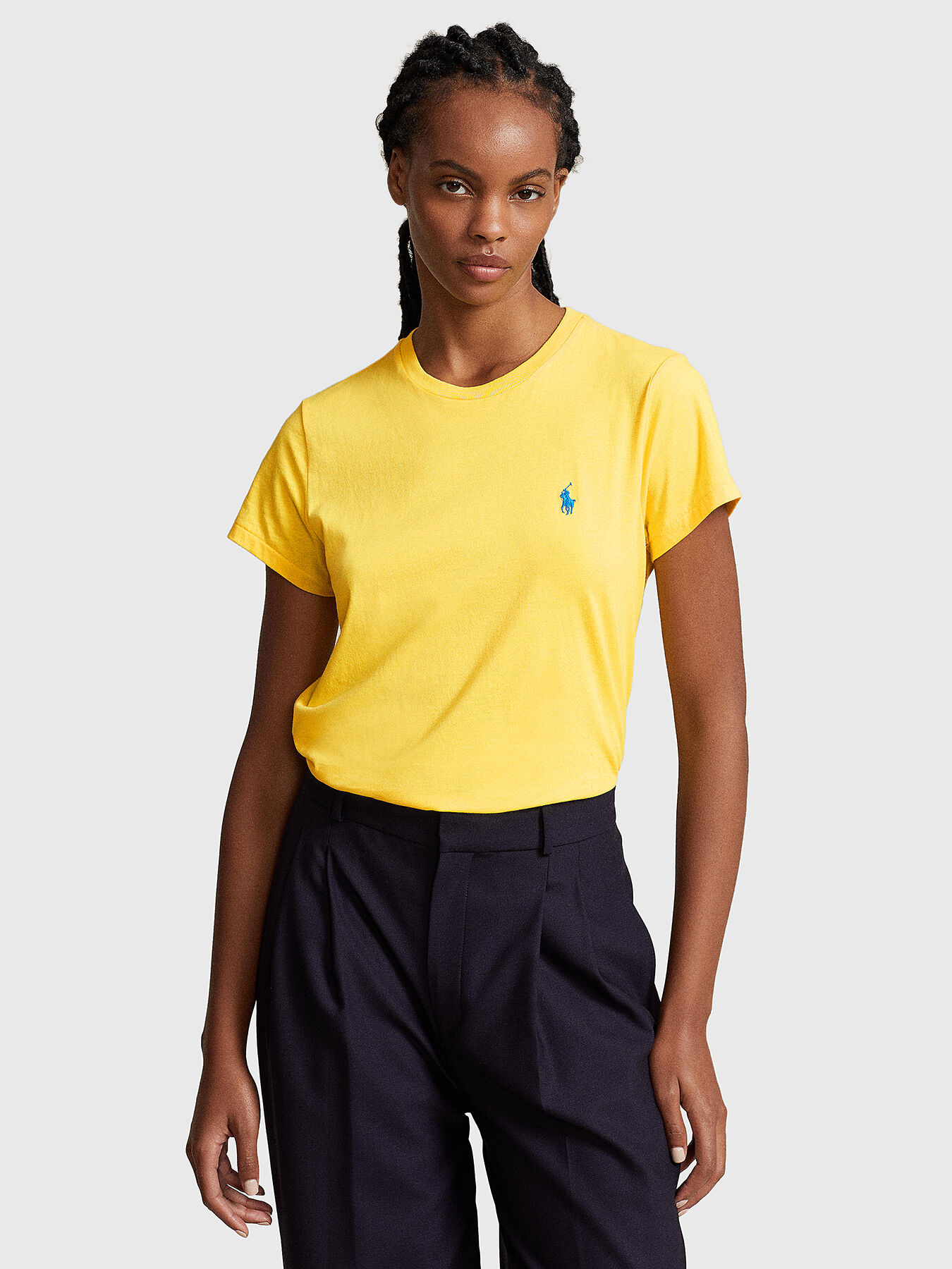 Yellow ralph lauren polo t shirt hot sale