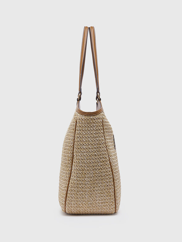 Large raffia tote bag - 4