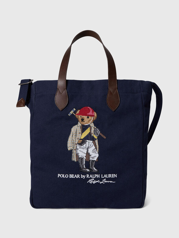 Dark blue textile bag - 1