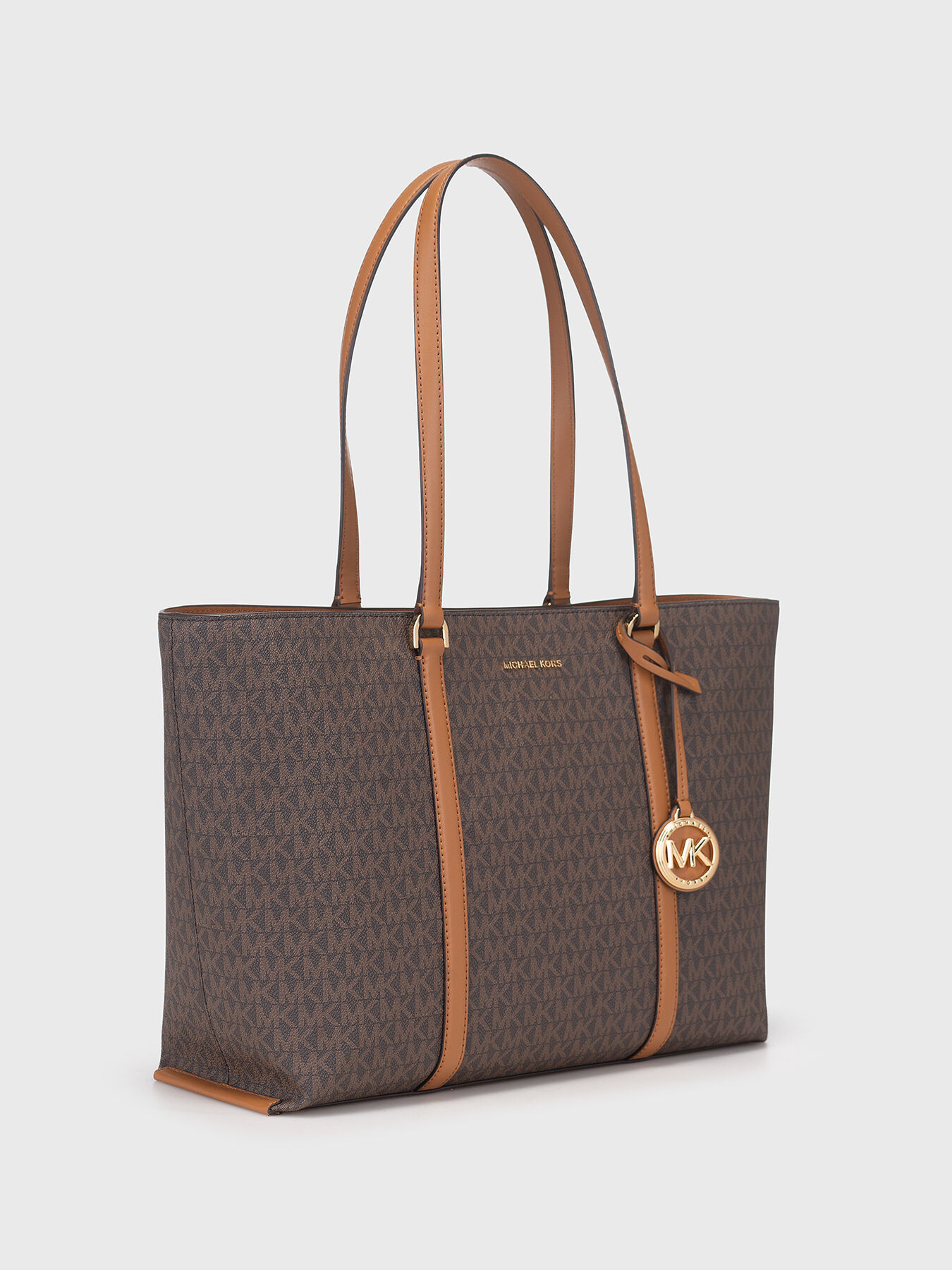 Large bag with monogram logo print brand MICHAEL KORS