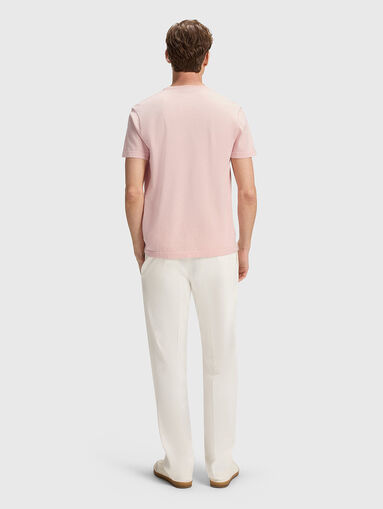 BECKHAM x BOSS pink cotton T-shirt  - 3