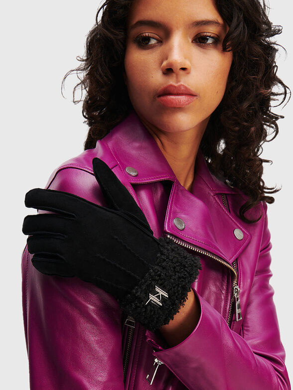 Gloves in black color - 2