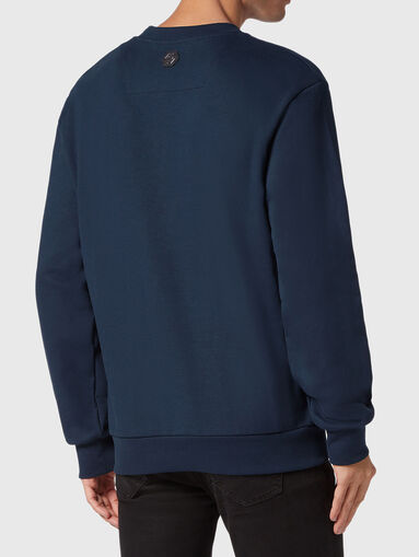 GOTHIC P round neck swetshirt in black - 3