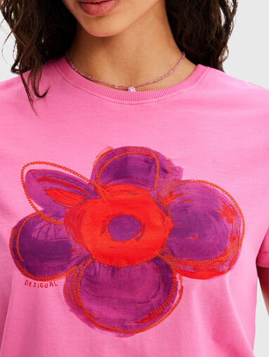 T-shirt with accent print - 4