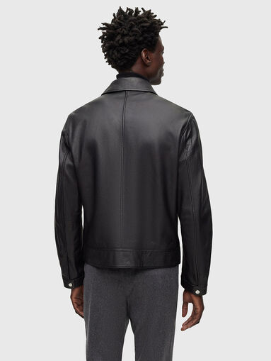Black leather jacket - 3
