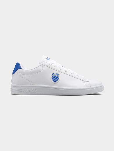 COURT SHIELD white sneakers with blue accent - 1