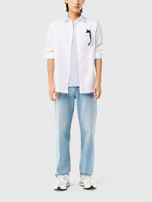 Black shirt in cotton  - 2