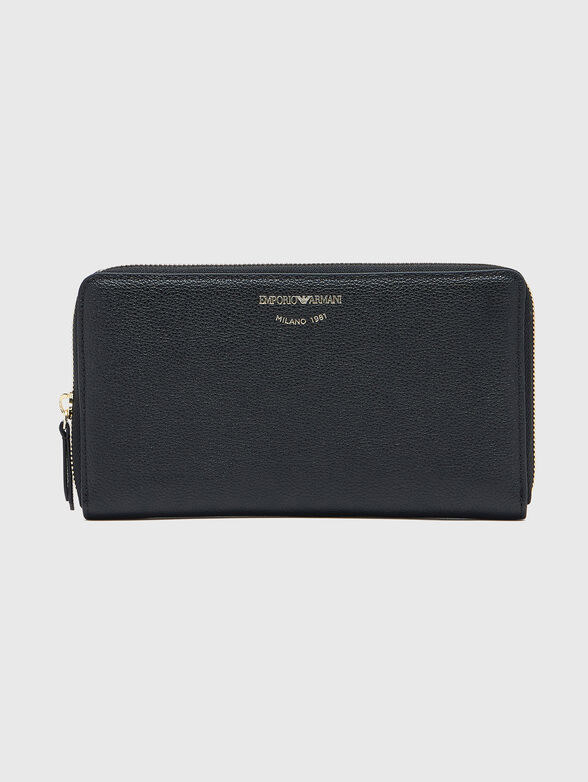 Wallet with gold colored logo - 1
