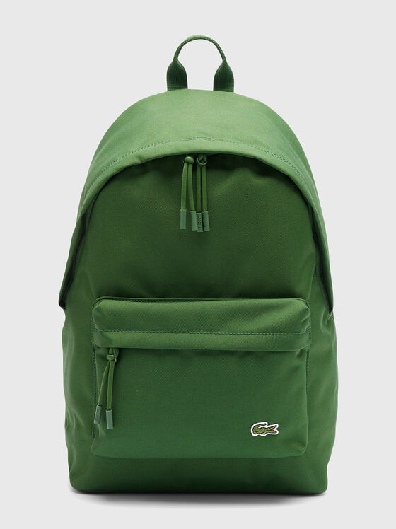 Unisex black backpack with logo detail - 1