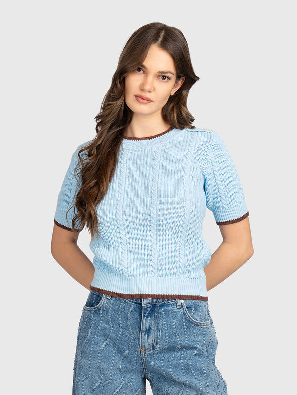 Sweater with contrasting edges - 2
