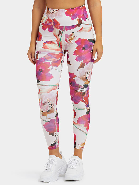CORINE sports leggings with floral print - 1