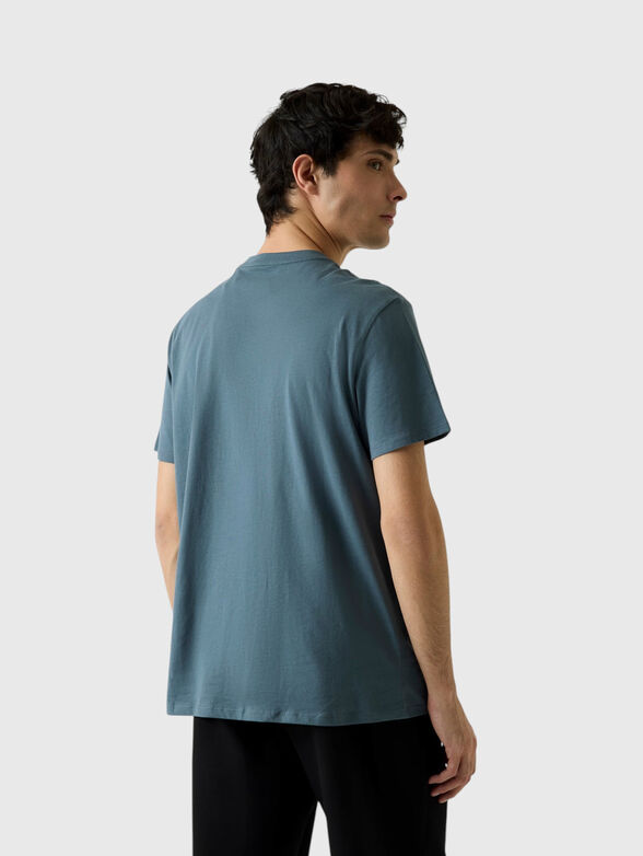 Cotton T-shirt with contrasting print - 3
